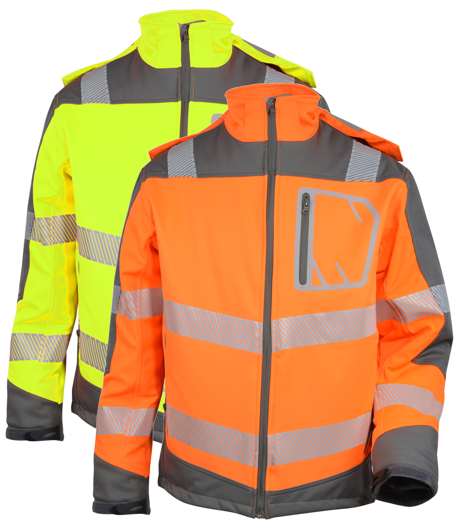 Warnschutz Winter SoftshellJacke HIVIZ Kübler Berufsbekleidung AT